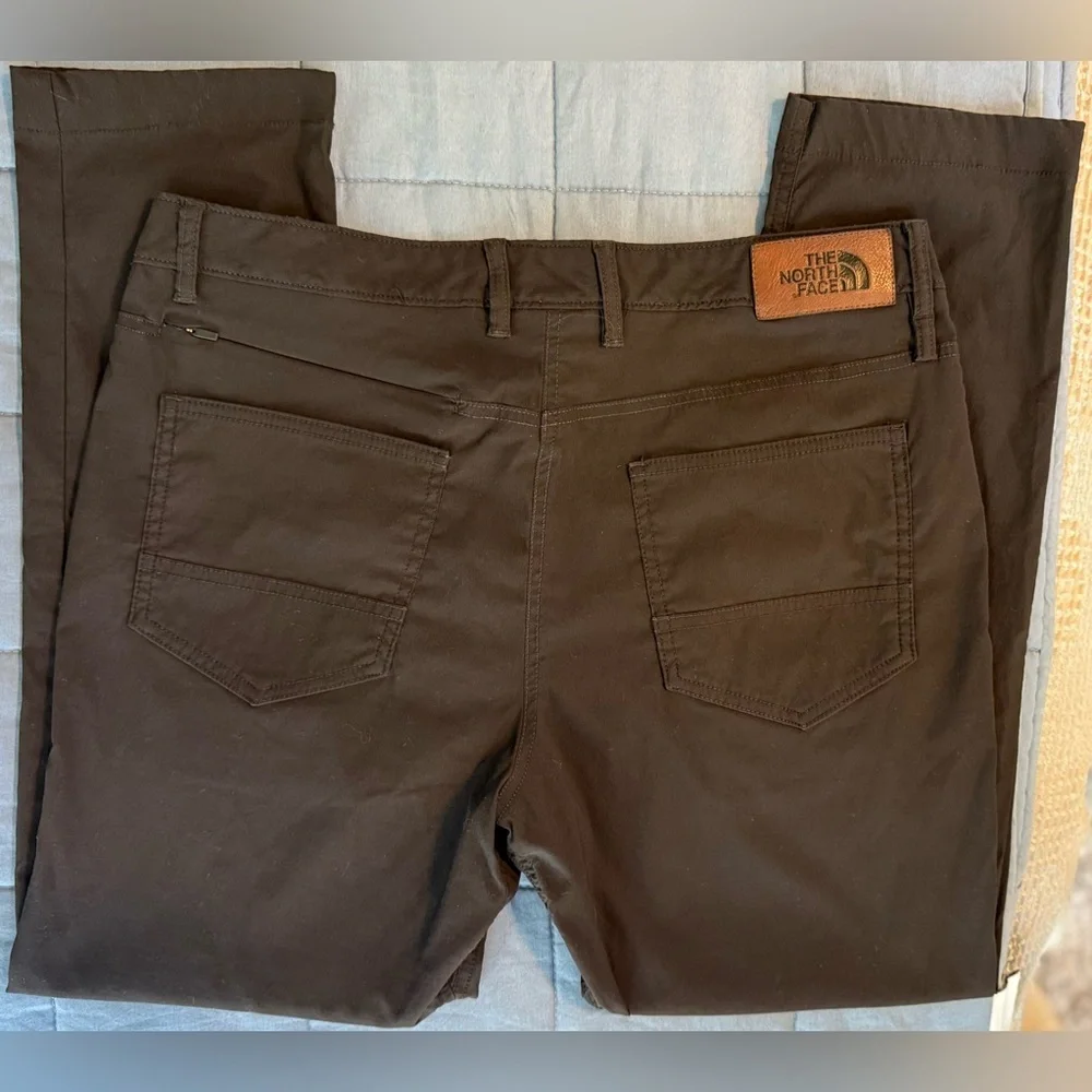 The North Face Mens Pants 32 Brown Hiking Outdoor Stretch 26 Inseam
